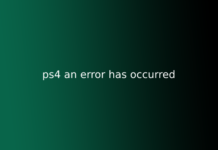 ps4 an error has occurred