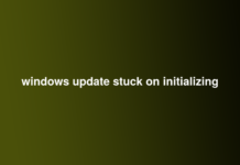 windows update stuck on initializing