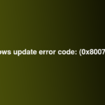 windows update error code: (0x80073712)