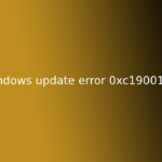windows update error 0xc1900101