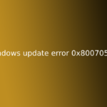 windows update error 0x800705b4