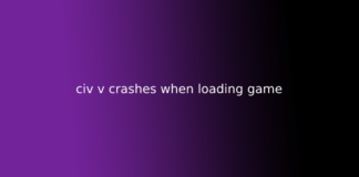 civ v crashes when loading game