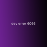 dev error 6066