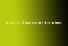 black ops 3 lost connection to host