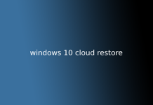 windows 10 cloud restore