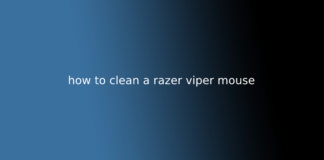 how to clean a razer viper mouse