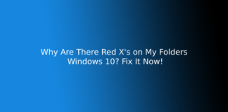Why Are There Red X's on My Folders Windows 10? Fix It Now!