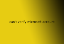 can't verify microsoft account