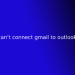 can't connect gmail to outlook