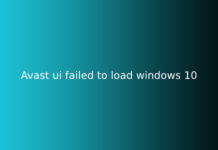 avast ui failed to load windows 10