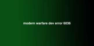 modern warfare dev error 6036