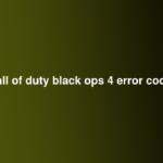 call of duty black ops 4 error code