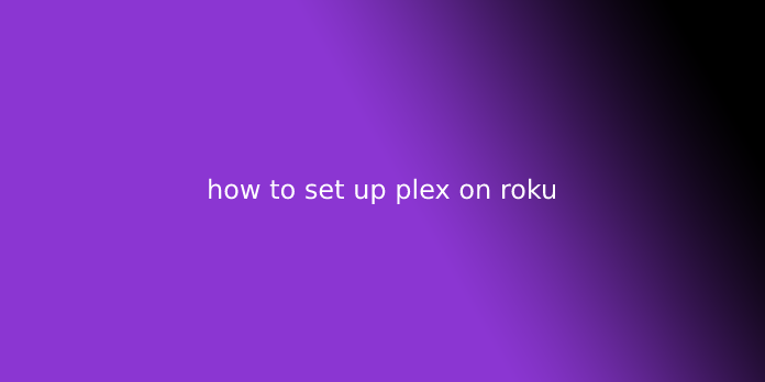 how to set up plex on roku