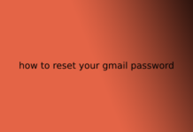how to reset your gmail password