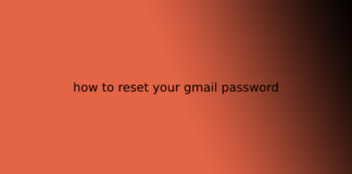 how to reset your gmail password