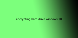 encrypting hard drive windows 10