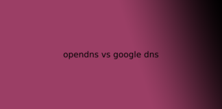 opendns vs google dns