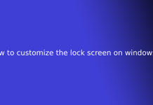 how to customize the lock screen on windows 8