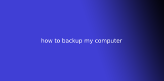 how to backup my computer