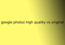 google photos high quality vs original