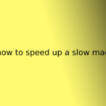 how to speed up a slow mac