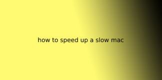 how to speed up a slow mac