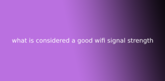 what is considered a good wifi signal strength