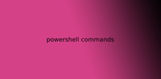 powershell commands