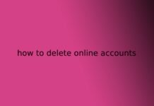 how to delete online accounts