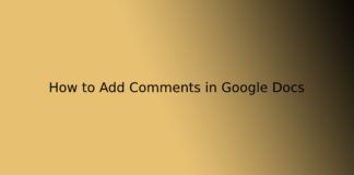 How to Add Comments in Google Docs