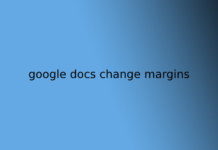 google docs change margins