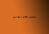 windows 95 install