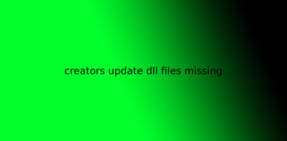 creators update dll files missing