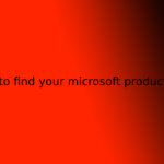 how to find your microsoft product key