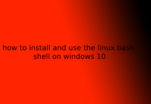 how to install and use the linux bash shell on windows 10