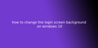 how to change the login screen background on windows 10