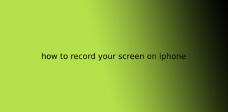 how to record your screen on iphone