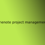 onenote project management