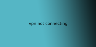 vpn not connecting