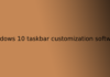 windows 10 taskbar customization software