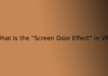 What Is the “Screen Door Effect” in VR?
