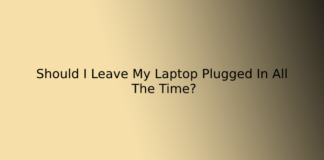 Should I Leave My Laptop Plugged In All The Time?