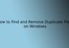 How to Find and Remove Duplicate Files on Windows