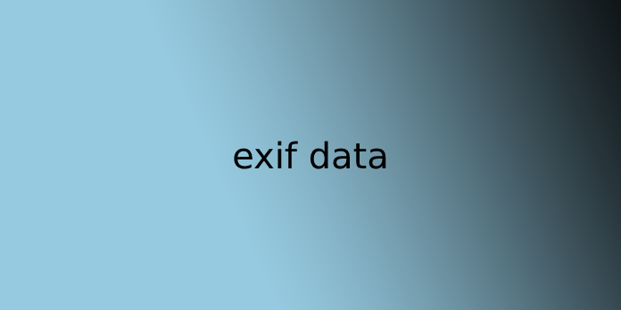 exif data
