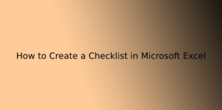 How to Create a Checklist in Microsoft Excel