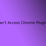 Can’t Access Chrome Plugins