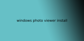 windows photo viewer install