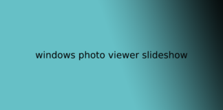 windows photo viewer slideshow