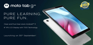 Moto Tab G20 is a surprising return to the tablet market
