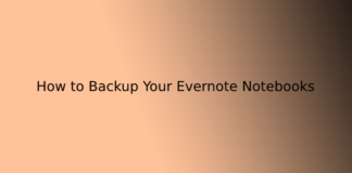 How to Backup Your Evernote Notebooks